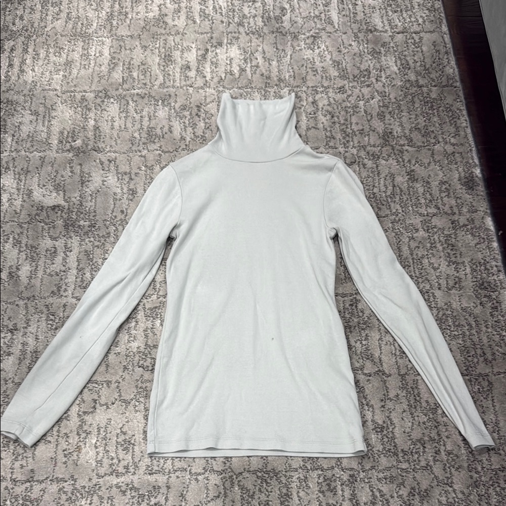 J. Crew Light Gray Slim Turtleneck